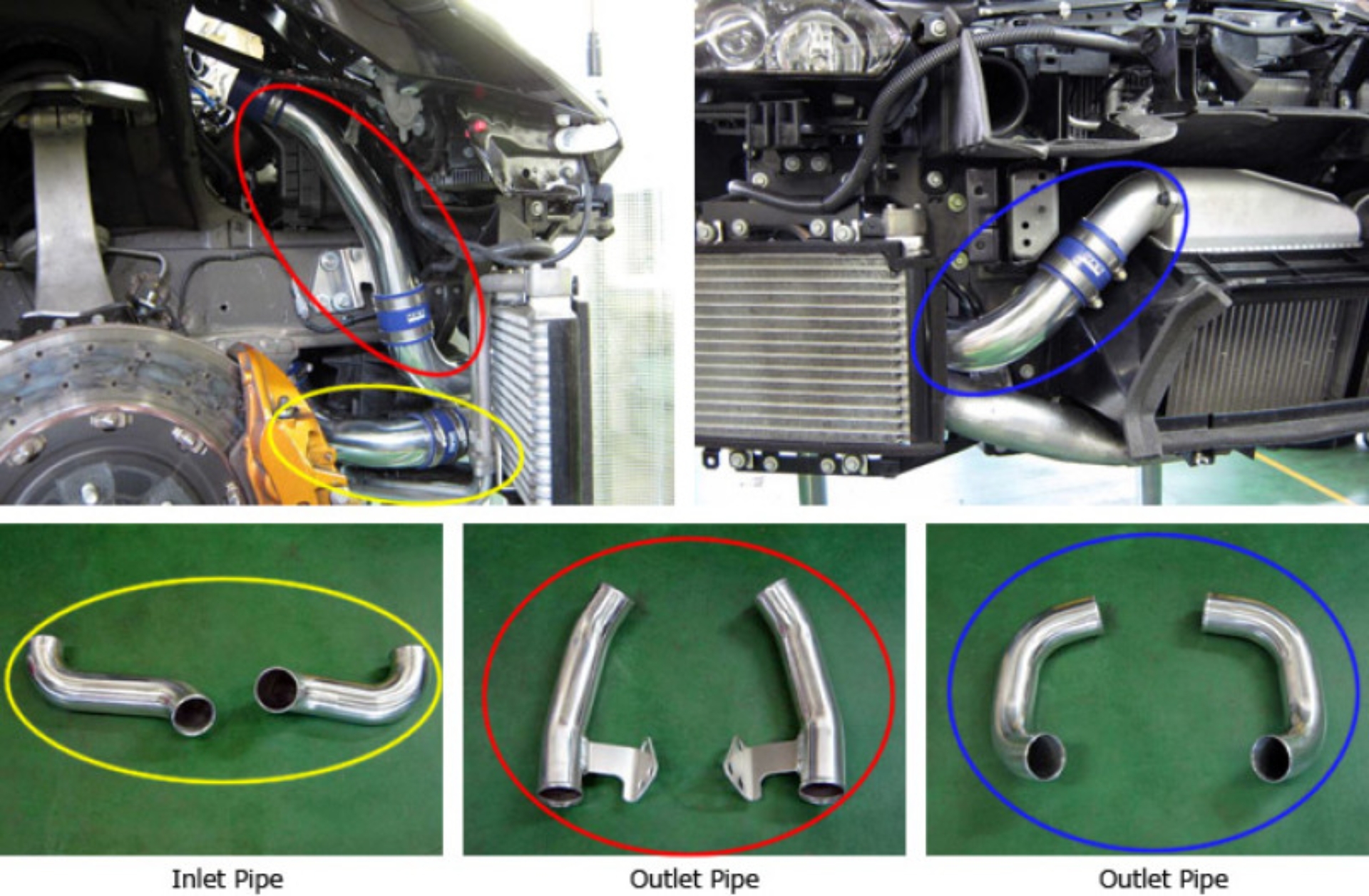 Picture of HKS 09-10 Nissan GT-R Intercooler Pipe Kit (2 inlet/4 outlet)