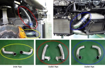 Picture of HKS 09-10 Nissan GT-R Intercooler Pipe Kit (2 inlet/4 outlet)