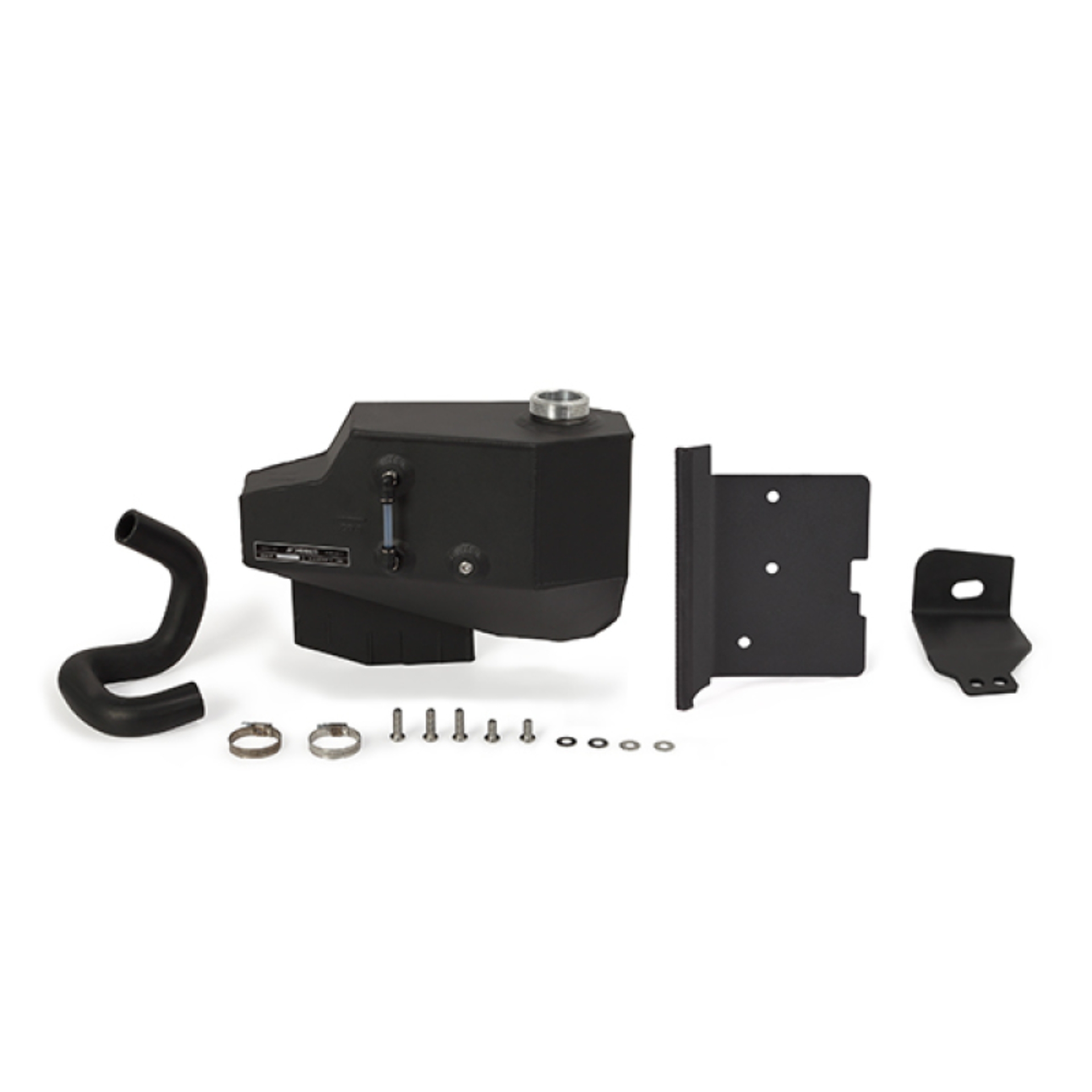 Picture of Mishimoto 08-10 Ford 6.4L Powerstroke Aluminum Degas Tank - Micro-Wrinkle Black
