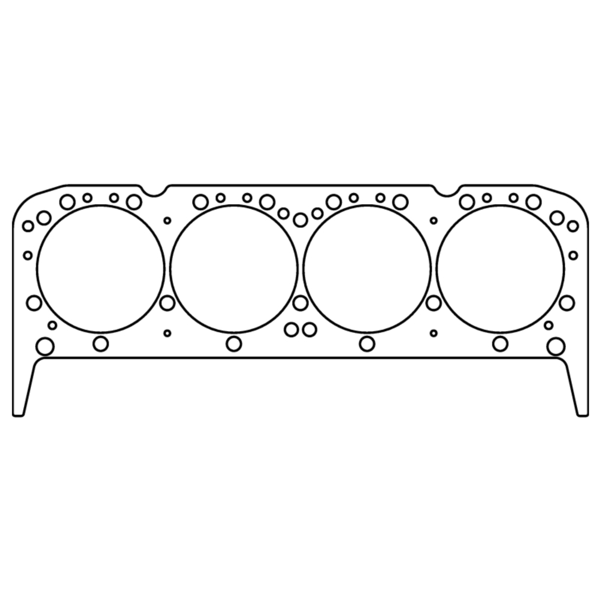 Picture of Cometic GM SB 18/23 Deg 4.200in Bore 0.043in Copper Head Gasket (No Steam Holes)