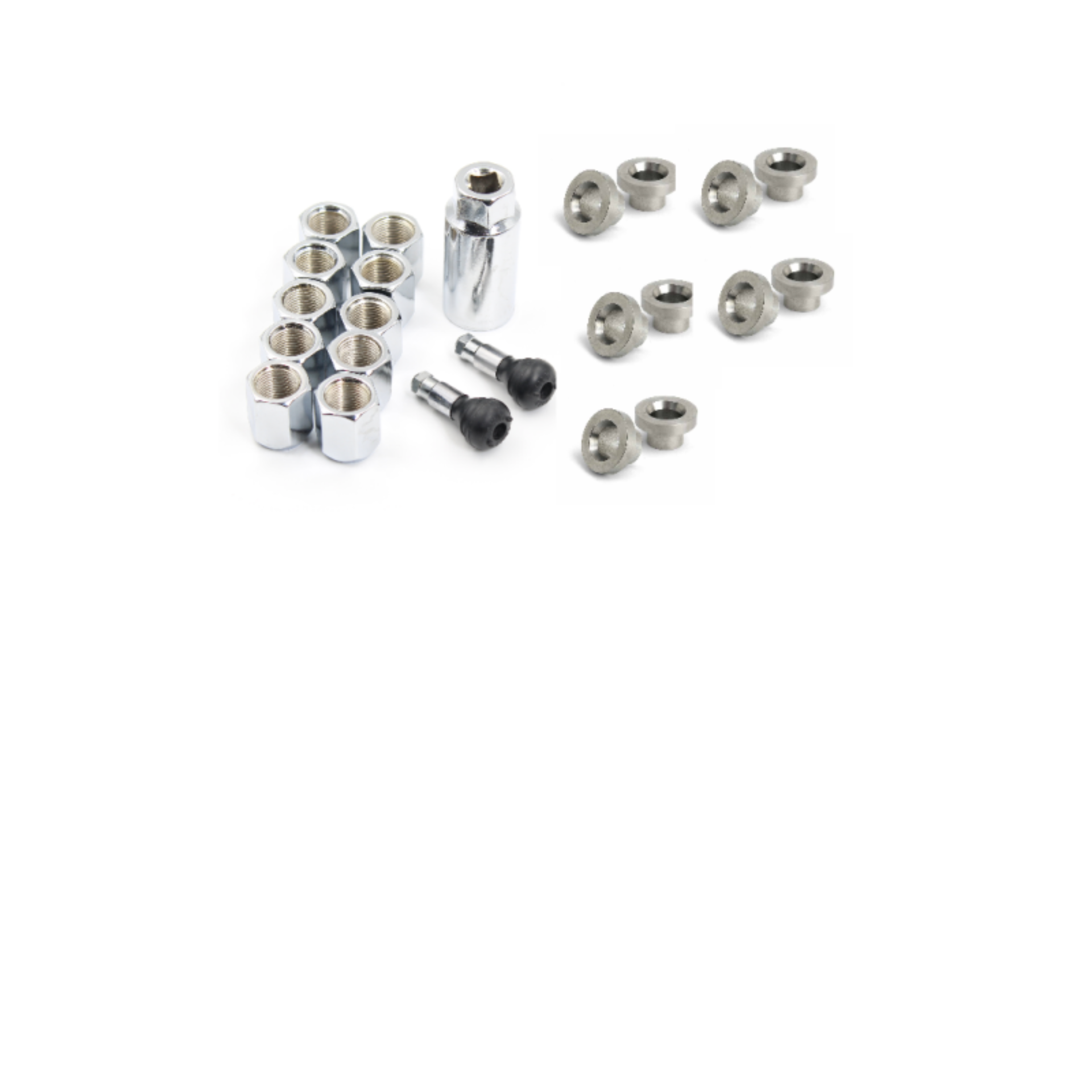 Picture of Race Star 5/8in Stud Lug Hole Insert w/ 5/8in Open 60 Deg Conical Seat Lugs (Set of 10)