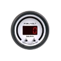 Picture of Autometer 52.4mm White Switchable 0-100 Fuel Level/8-18V Voltmeter Phantom Elite Digital Gauge