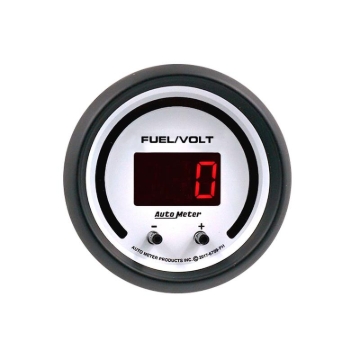 Picture of Autometer 52.4mm White Switchable 0-100 Fuel Level/8-18V Voltmeter Phantom Elite Digital Gauge