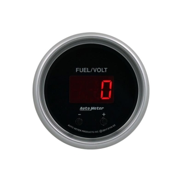 Picture of Autometer 52.4mm Black Switchable 0-100 Fuel Level / 8-18V Voltmeter Sport-Comp Elite Digital Gauge