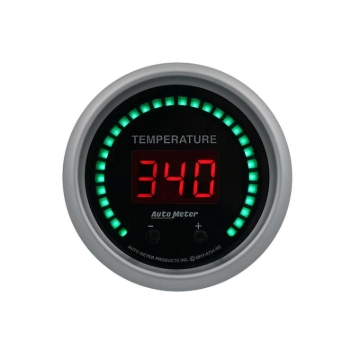 Picture of Autometer 52.4mm Black Switchable 60-340 Degrees F / 40-170 Degrees C Sport-Comp Elite Digital Gauge