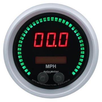 Picture of Autometer 85.7mm Black Switchable 260 MPH / 260 KM/H Speedometer Sport-Comp Elite Digital Gauge