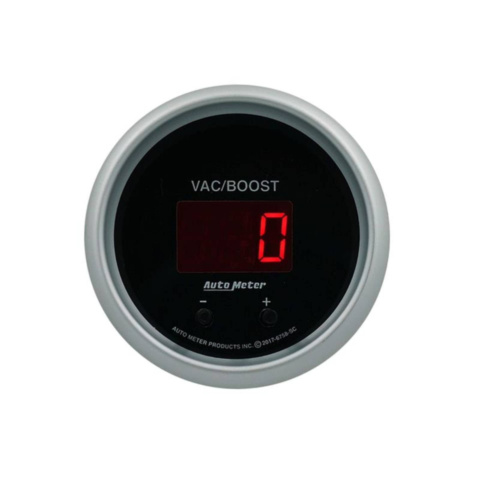 Picture of Autometer 52.4mm Black Switchable 0-1600 PSI / 0-110 BAR Vacuum/Boost Sport-Comp Elite Digital Gauge