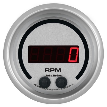 Picture of Autometer 85.7mm Silver 0-16K RPM Tachometer Ultra-Lite Elite Digital Gauge