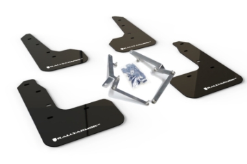 Picture of Rally Armor 17-21 Honda Civic Sport/Sport Touring Black UR Mud Flap w/White Logo