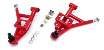 Picture of BMR 93-02 F-Body Adj. Lower A-Arms/Rod End Combo (Polyurethane) - Red