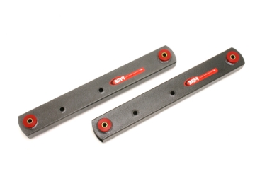Picture of BMR 78-87 G-Body Non-Adj. Boxed Lower Control Arms (Polyurethane) - Black Hammertone