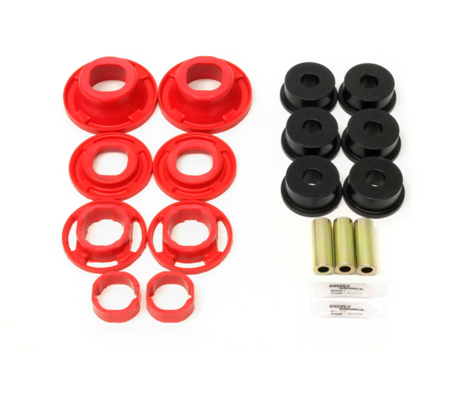 Picture of BMR 12-15 5th Gen Camaro Street Version Rear Cradle Bushing Kit (BK001 BK040) - Black/Red