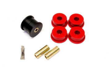 Picture of BMR 12-15 5th Gen Camaro Differential Mount Bushing Kit (Poly/Delrin Combo) - Black/Red