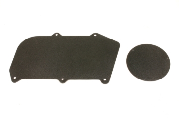 Picture of BMR 64-72 A-Body Heater Delete Panel Aluminum (Non-A/C Vehicles Only) - Black Hammertone