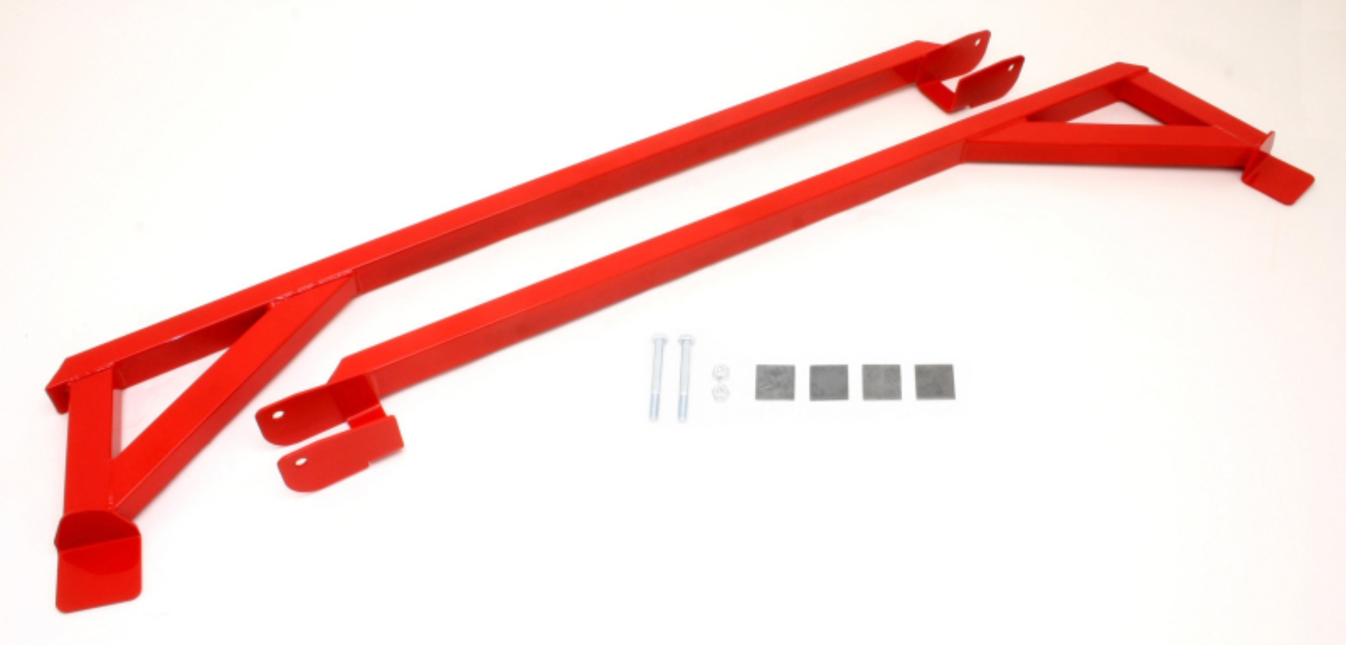 Picture of BMR 82-82 3rd Gen F-Body Weld-On Boxed Subframe Connectors (Inside Frame Exhaust) - Red