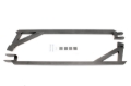 Picture of BMR 82-82 3rd Gen F-Body Weld-On Boxed Subframe Connectors (Inside Frame Exhaust) - Black Hammertone