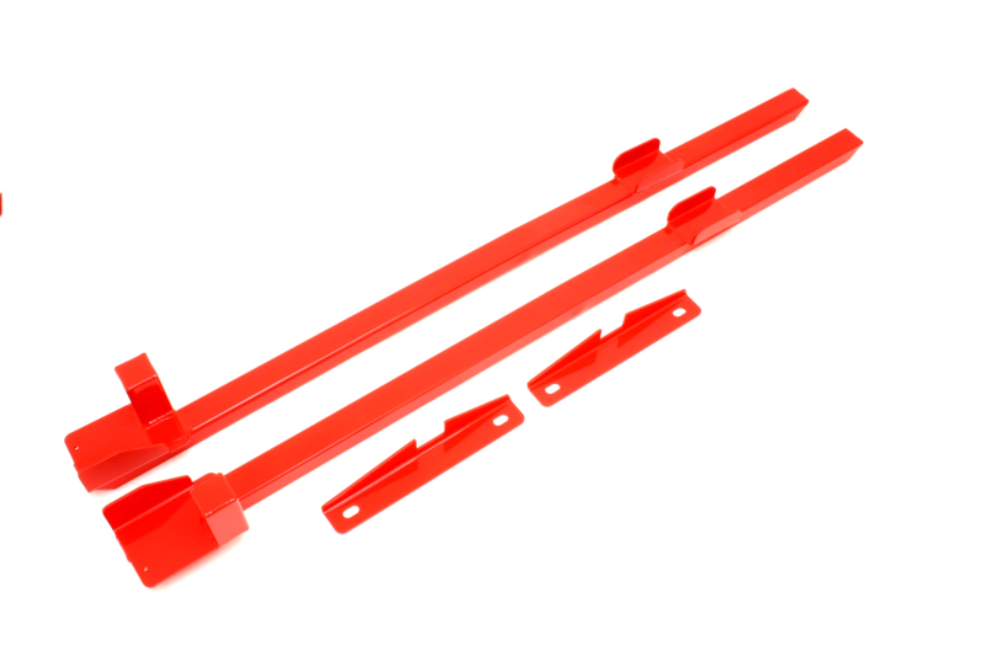 Picture of BMR 79-93 Fox Mustang Hardtop Only Weld-On Boxed Premium Subframe Connectors - Red