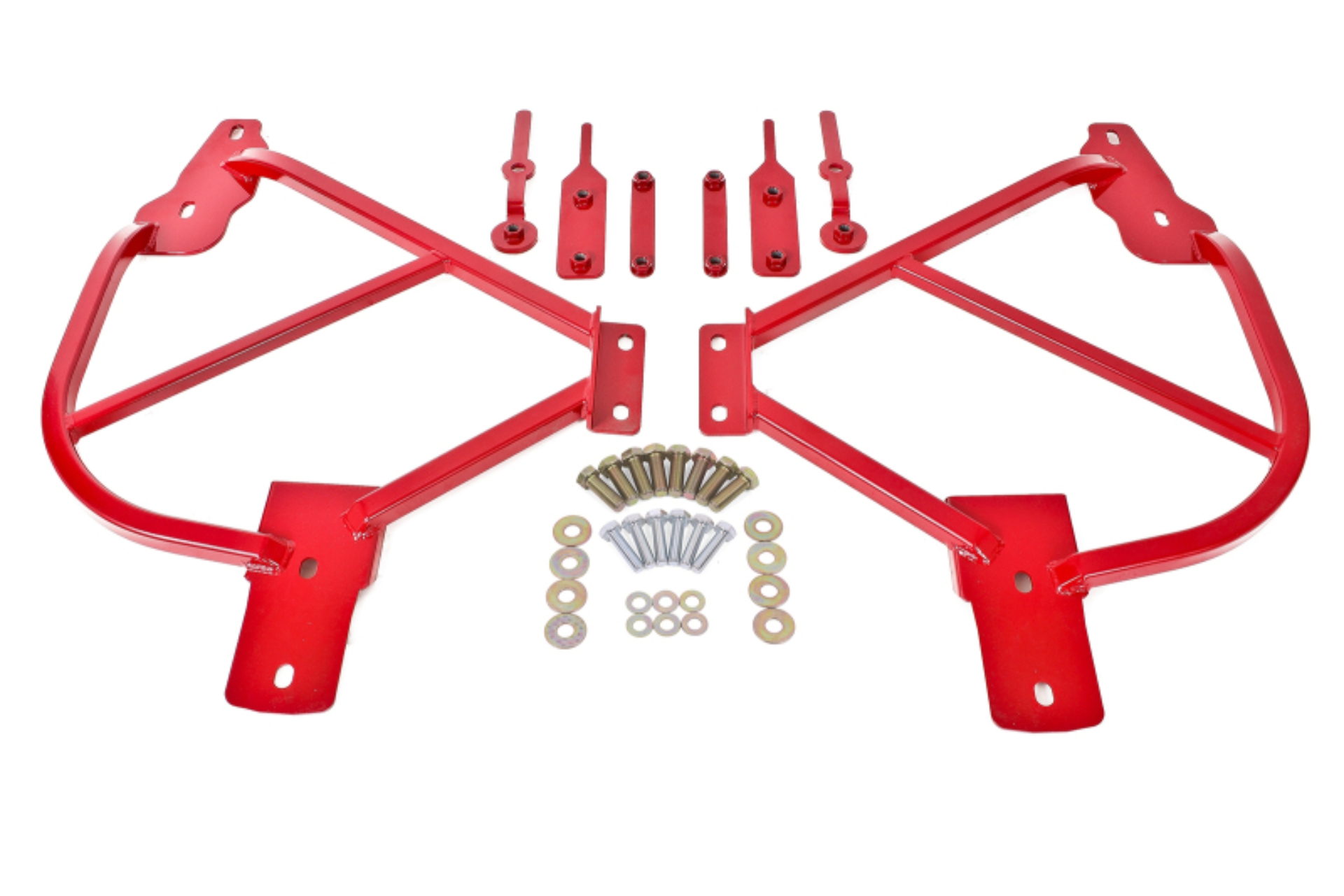 Picture of BMR 10-15 5th Gen Camaro Bolt-On Subframe Connectors - Red