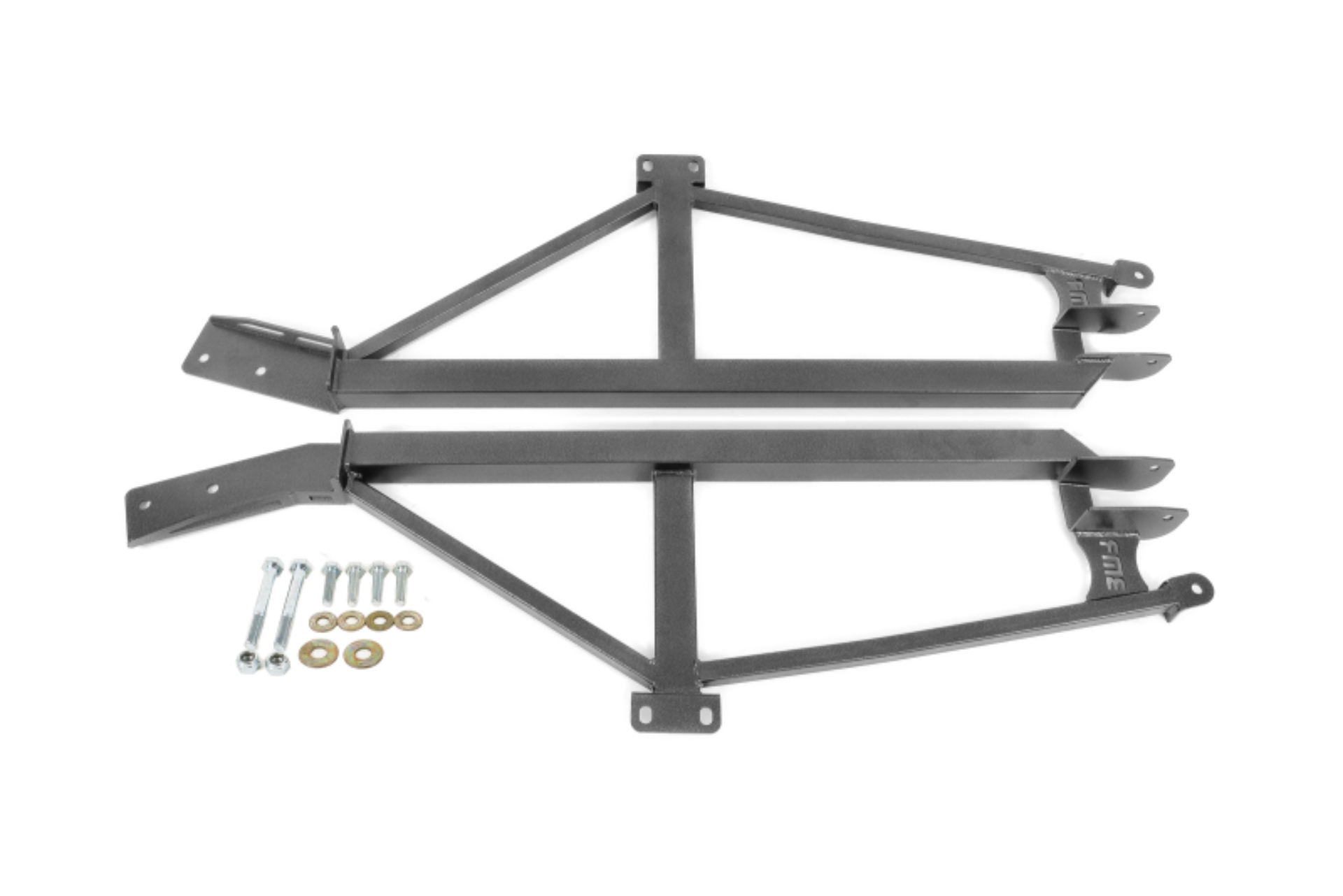 Picture of BMR 93-02 F-Body Non-Convertible Weld-On 4-Point Subframe Connectors - Black Hammertone