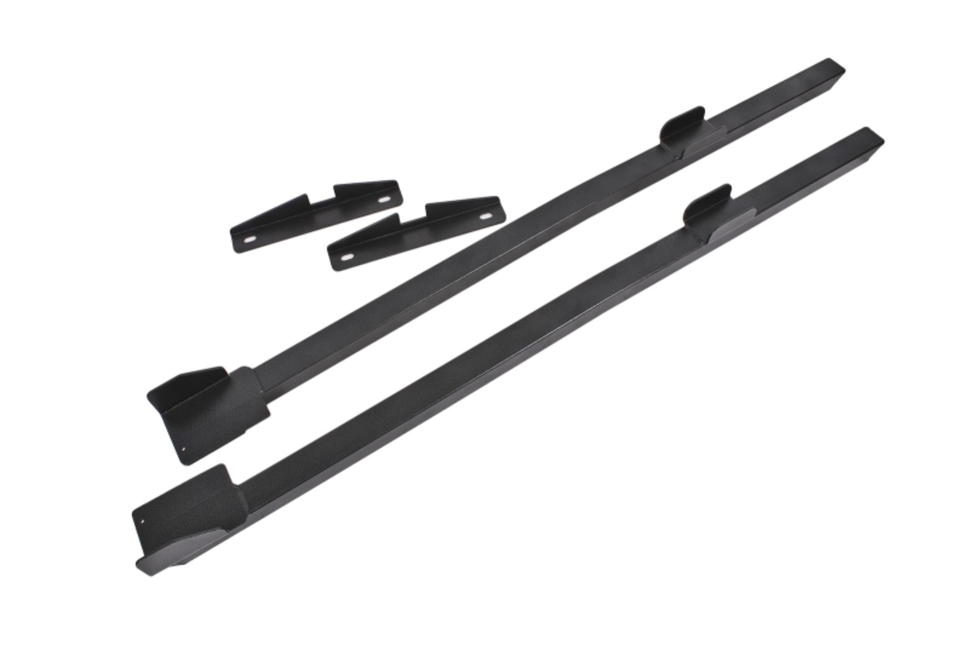 Picture of BMR 94-04 Mustang Hardtop Only Weld-On Boxed Premium Subframe Connectors - Black Hammertone