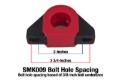 Picture of BMR Universal 1.25in Billet Aluminum Sway Bar Mount Mount (Polyurethane) - Black