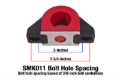 Picture of BMR Universal 1.5in Billet Aluminum Sway Bar Mount Mount (Polyurethane) - Black