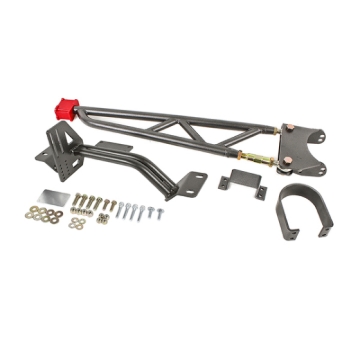 Picture of BMR 93-02 F-Body w/ DSL Torque Arm Tunnel Mount (For Long Tube Headers) - Black Hammertone