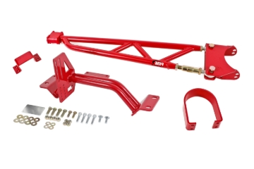 Picture of BMR 93-02 F-Body w/ DSL Torque Arm Tunnel Mount (For Long Tube Headers) - Red