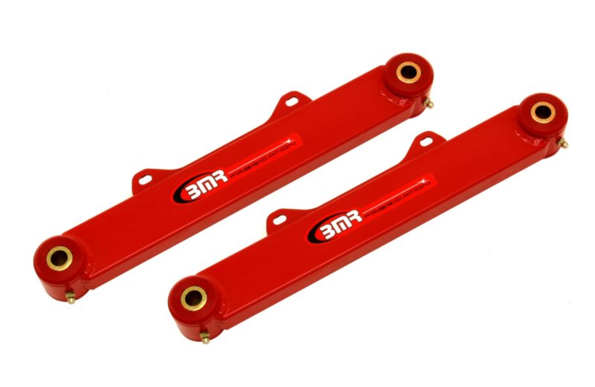 Picture of BMR 10-15 5th Gen Camaro Rear Non-Adj. Toe Rods (Polyurethane) - Red
