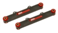 Picture of BMR 10-15 5th Gen Camaro Rear Non-Adj. Toe Rods (Polyurethane) - Black Hammertone
