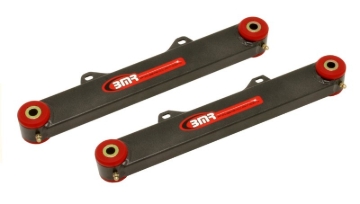 Picture of BMR 10-15 5th Gen Camaro Rear Non-Adj. Toe Rods (Polyurethane) - Black Hammertone
