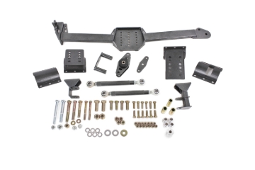 Picture of BMR 05-14 S197 Mustang Body Mount Watts Link Rod End/Poly w/ Adj. Axle Clamps - Black Hammertone