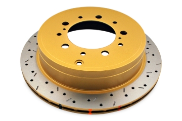 Picture of DBA 07+ Toyota Land Cruiser 200 Series Rear Drilled and Slotted 4000 Series Rotor