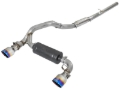 Picture of aFe Takeda 3in 304 SS Cat-Back Exhaust System w/ Blue Flame Tip 16-18 Ford Focus RS I4-2.3L (t)