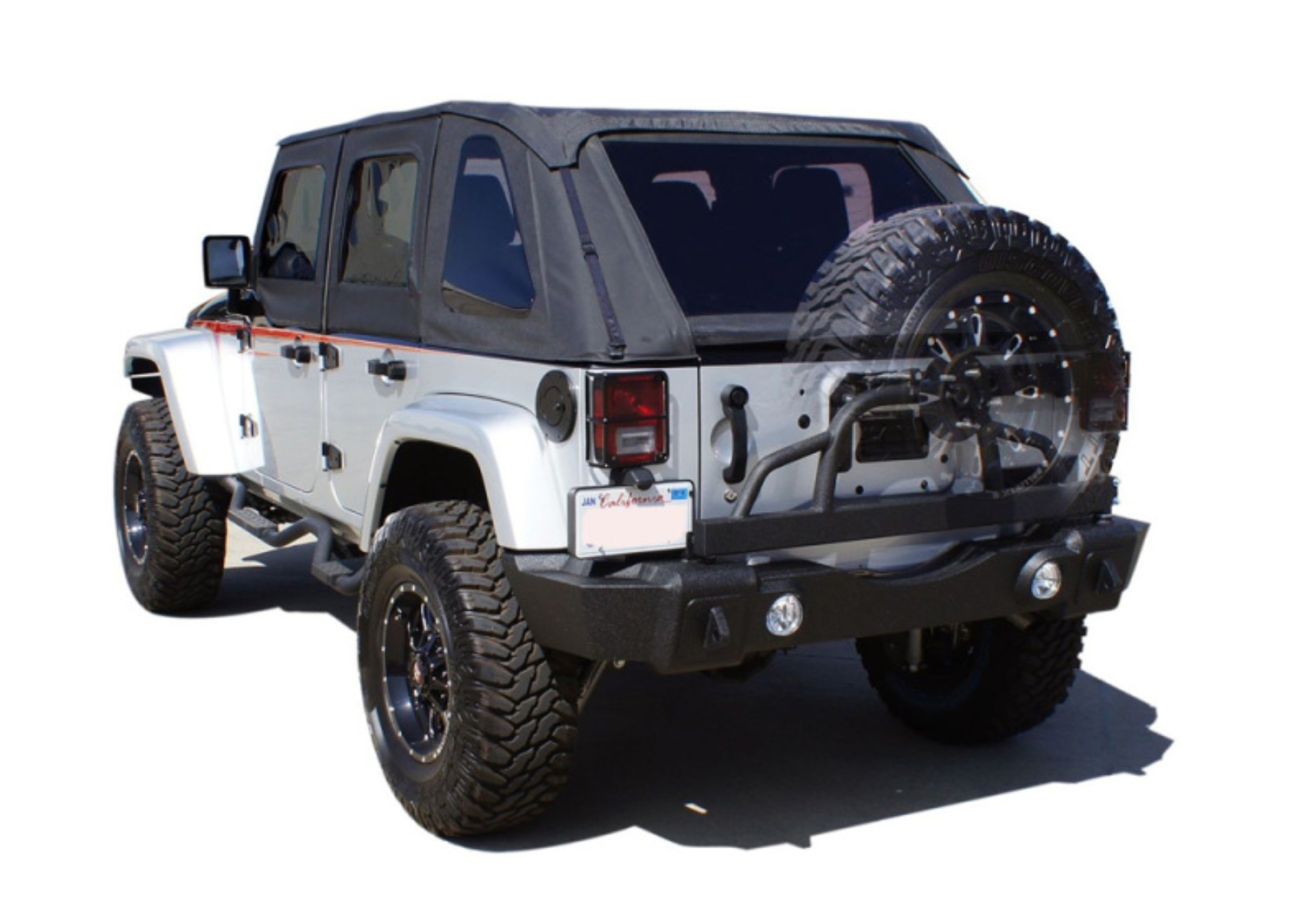 Picture of Rampage 2007-2018 Jeep Wrangler(JK) Recovery Bumper Rear - Black