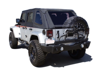 Picture of Rampage 2007-2018 Jeep Wrangler(JK) Recovery Bumper Rear - Black
