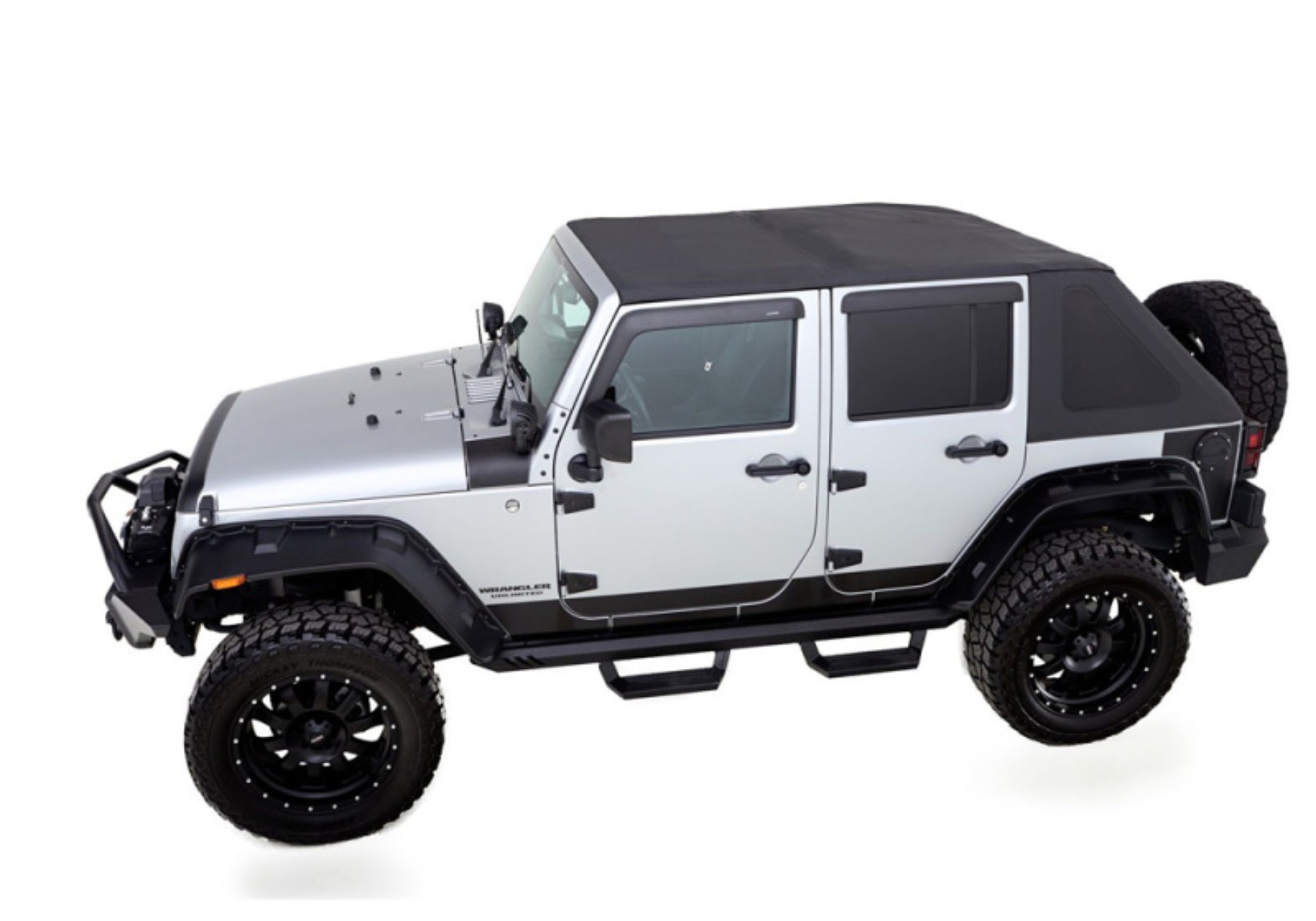 Picture of Rampage 2007-2018 Jeep Wrangler(JK) Trailview Fastback - Black Diamond (2 Door)