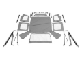 Picture of Rampage 1976-1983 Jeep CJ5 Complete Top - Grey Denim