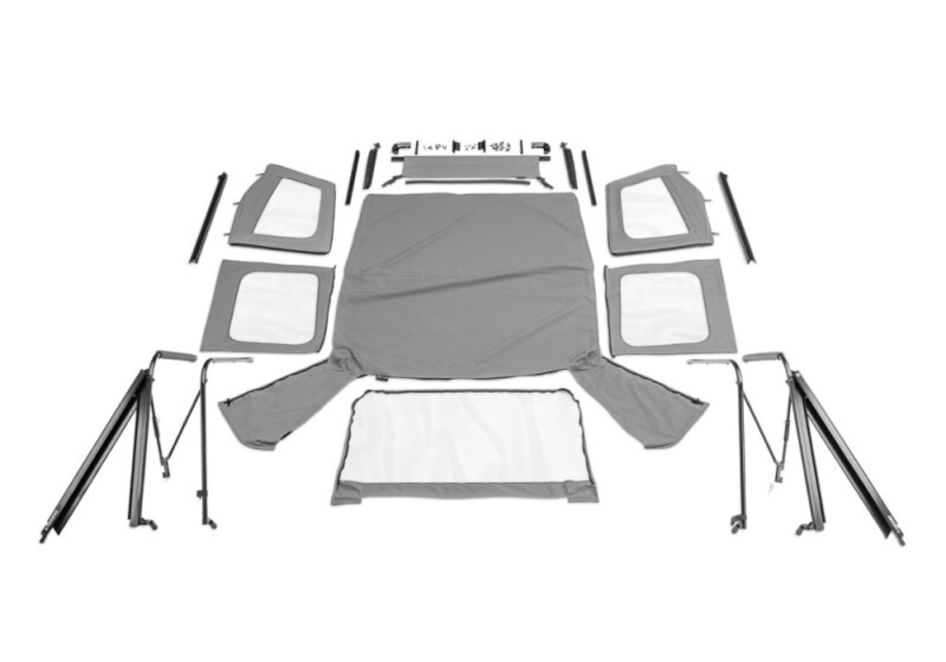 Picture of Rampage 1976-1983 Jeep CJ5 Complete Top - Grey Denim