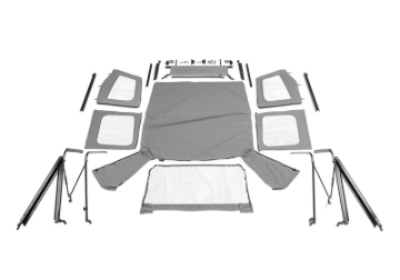 Picture of Rampage 1976-1983 Jeep CJ5 Complete Top - Grey Denim