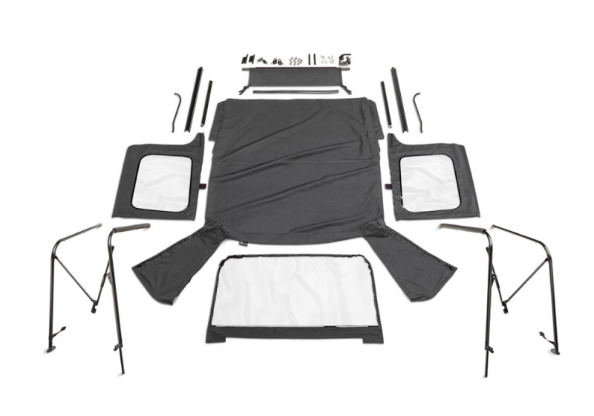 Picture of Rampage 86-95 Jeep Wrangler CJ7/YJ Complete Top - Black Diamond