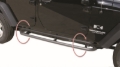 Picture of Rampage 2007-2018 Jeep Wrangler(JK) Srs Side Bar Rockerguard Step - Black