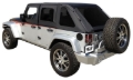 Picture of Rampage 2007-2018 Jeep Wrangler(JK) Unlimited Frameless Soft Top Kit - Black Diamond