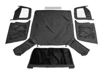 Picture of Rampage 1997-2006 Jeep Wrangler(TJ) OEM Replacement Top - Black Diamond