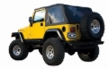 Picture of Rampage 1997-2006 Jeep Wrangler(TJ) Excludes LJ Unlimited Frameless Soft Top Kit - Black Diamond