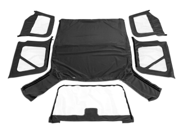Picture of Rampage 1997-2006 Jeep Wrangler(TJ) OEM Replacement Top - Black Diamond