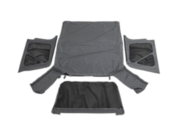Picture of Rampage 1997-2006 Jeep Wrangler(TJ) OEM Replacement Top - Black Denim