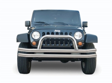 Picture of Rampage 1976-1983 Jeep CJ5 Double Tube Bumper Front - Stainless
