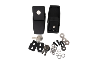 Picture of Rampage 2018-2019 Jeep Wrangler(JL) Sport 2-Door Locking Hood Catches - Black