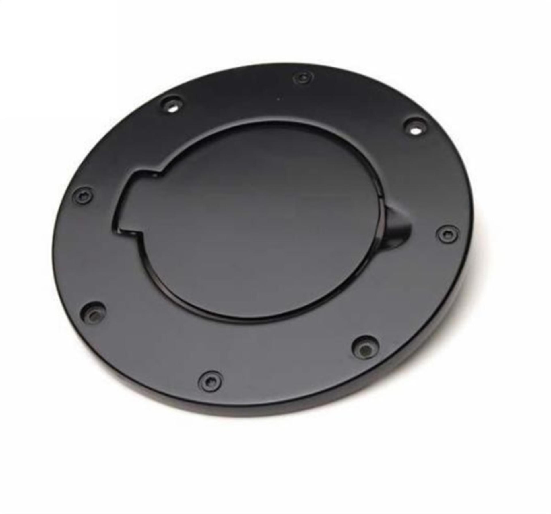 Picture of Rampage 2007-2018 Jeep Wrangler(JK) Billet Style Gas Cover - Black